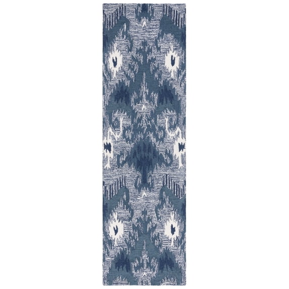 Safavieh IKT652M Ikat Blue / Ivory