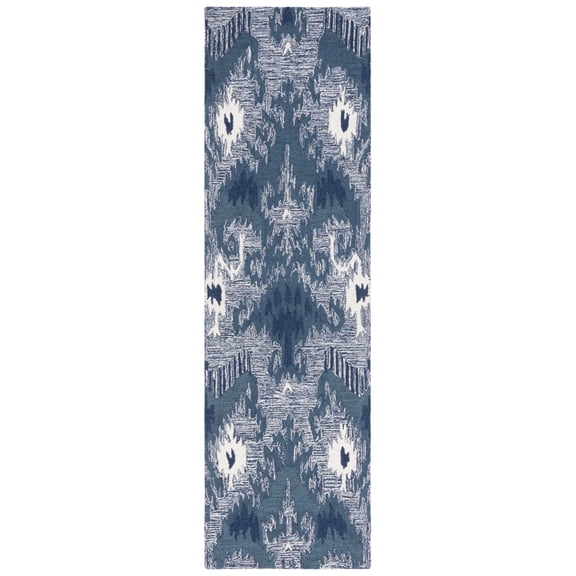 Safavieh IKT652M Ikat Blue / Ivory