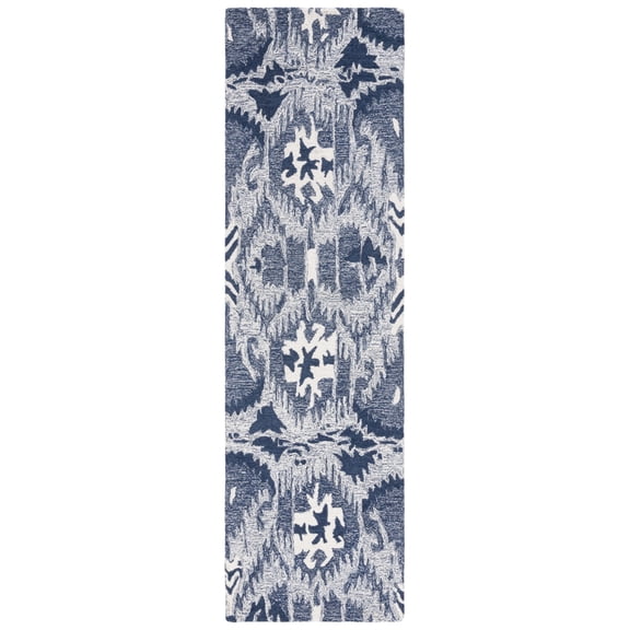 Safavieh IKT654M Ikat Blue / Ivory
