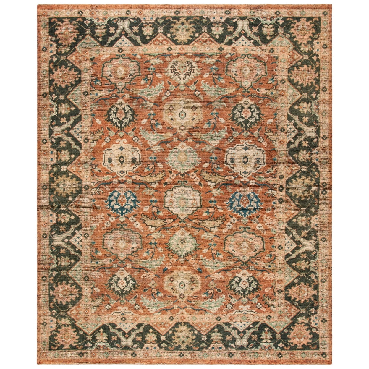 Izmir Hand-Knotted Wool and Cotton 6' x 9' Rug