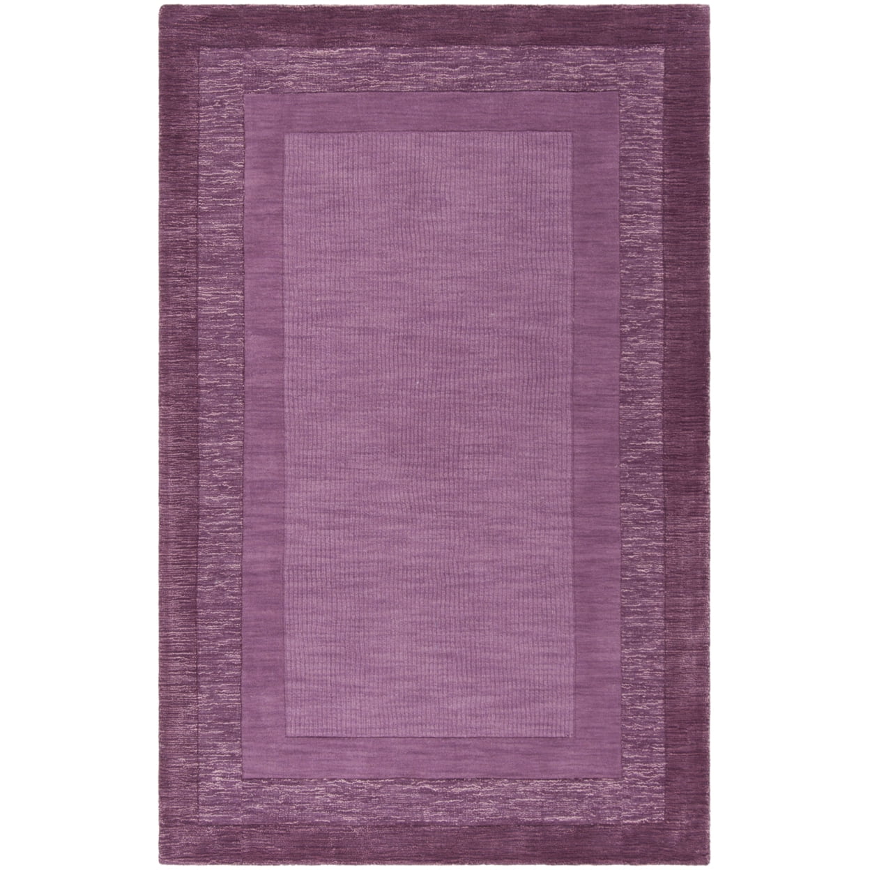 Fuchsia and Purple Hand-Tufted Wool Area Rug