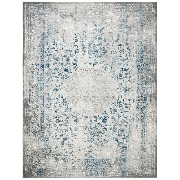 SAFAVIEH Invista Katharine Abstract Area Rug, Grey/Blue, 8' x 10'