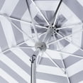 thumbnail image 1 of Safavieh Iris 9' Market Auto Tilt Patio Umbrella, Black/White/Chrome, 1 of 5