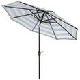 thumbnail image 1 of Safavieh Iris 9' Market Auto Tilt Patio Umbrella, Navy/White, 1 of 6