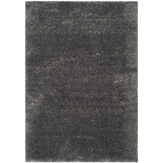 Shag & Flokati Rug - Isaac Mizrahi Shag Polyester/Polypropylene -Silver-Color:Silver,Design:Shag/Flokati,Shape:Medium Rectangle,Size:6'7" X 9'6"