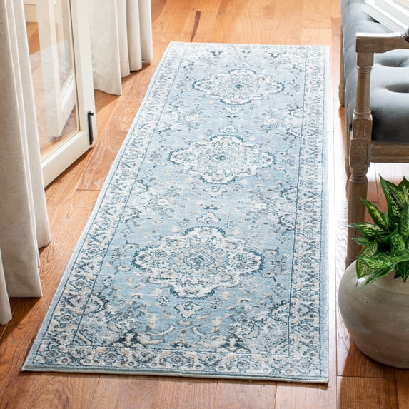 Safavieh Isabella Tamzen Oriental Runner Rug, Light Blue/Cream, 2'2" x 7'