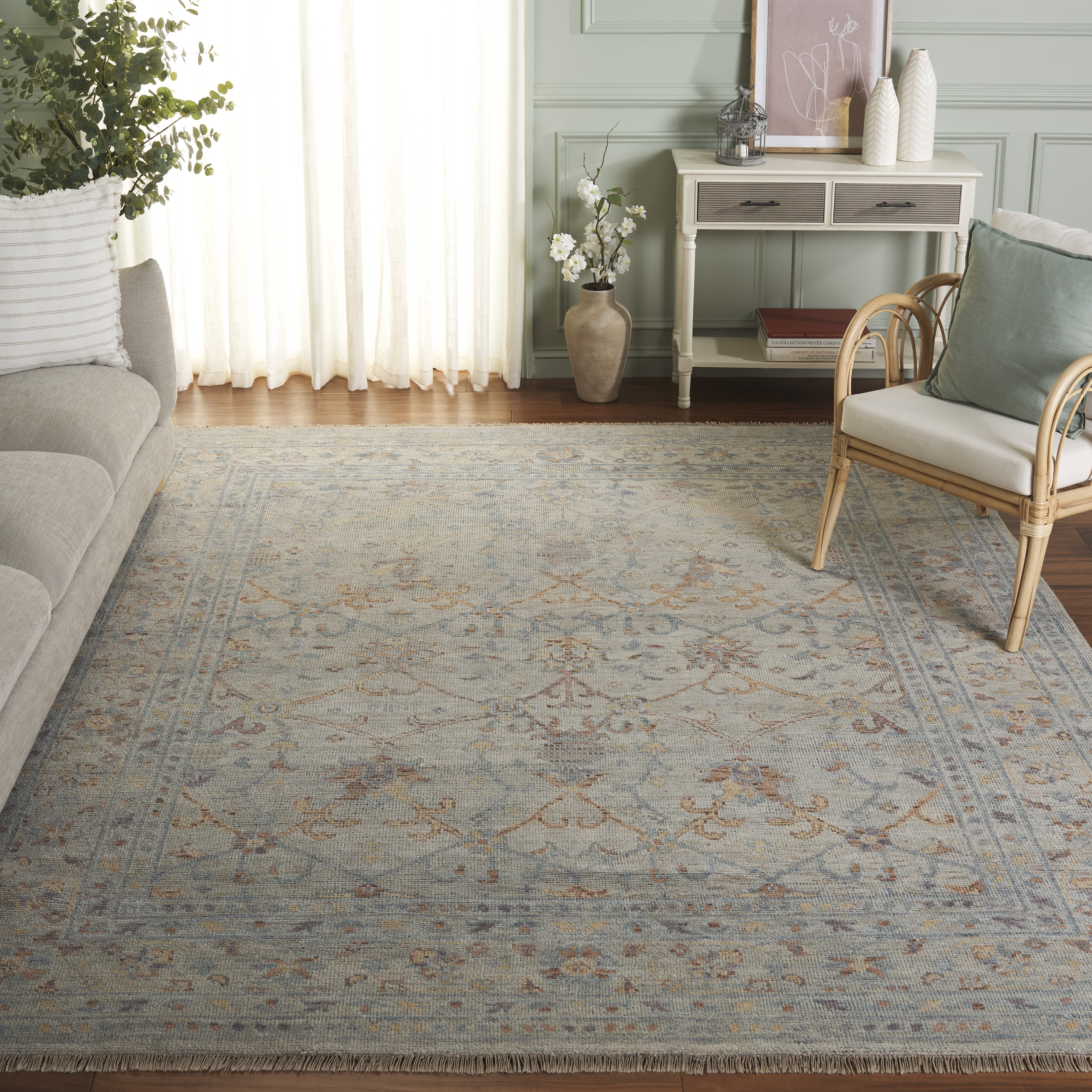 Safavieh Izmir Rodina Floral Area Rug, Gray/Rust, 8' x 10'