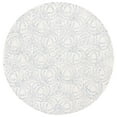 thumbnail image 1 of SAFAVIEH Jardin Thaddeus Leaves Area Rug, Ivory/Blue, 6' x 6' Round, 1 of 8