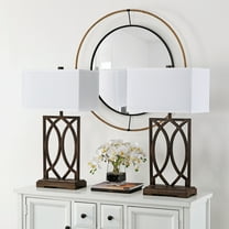 Safavieh Jago 29.5 in. H Interlocking Arcs Table Lamp, Set of 2