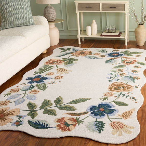 Safavieh Jardin Emalee Floral Area Rug, Ivory/Green, 5' x 8'