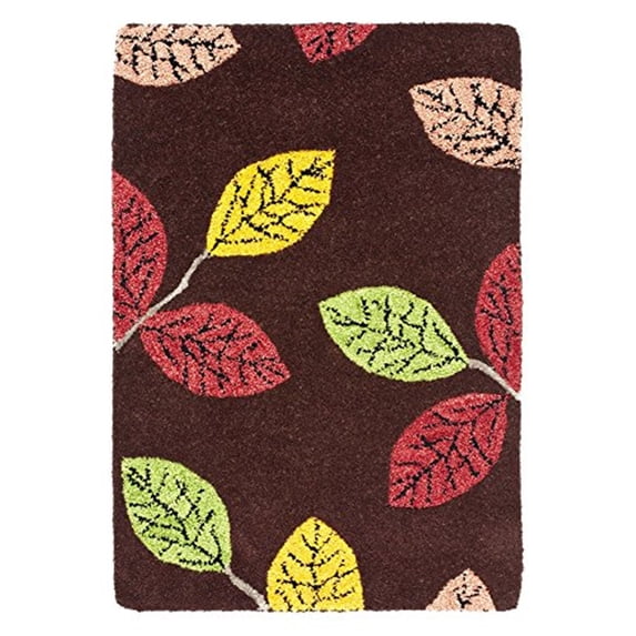 Country & Floral Rug - Jardin Wool Pile -Brown/Multi Style-B-Color:Brown/Multi,Design:Country & Floral,Shape:Large Rectangle,Size:10'L x 8'W