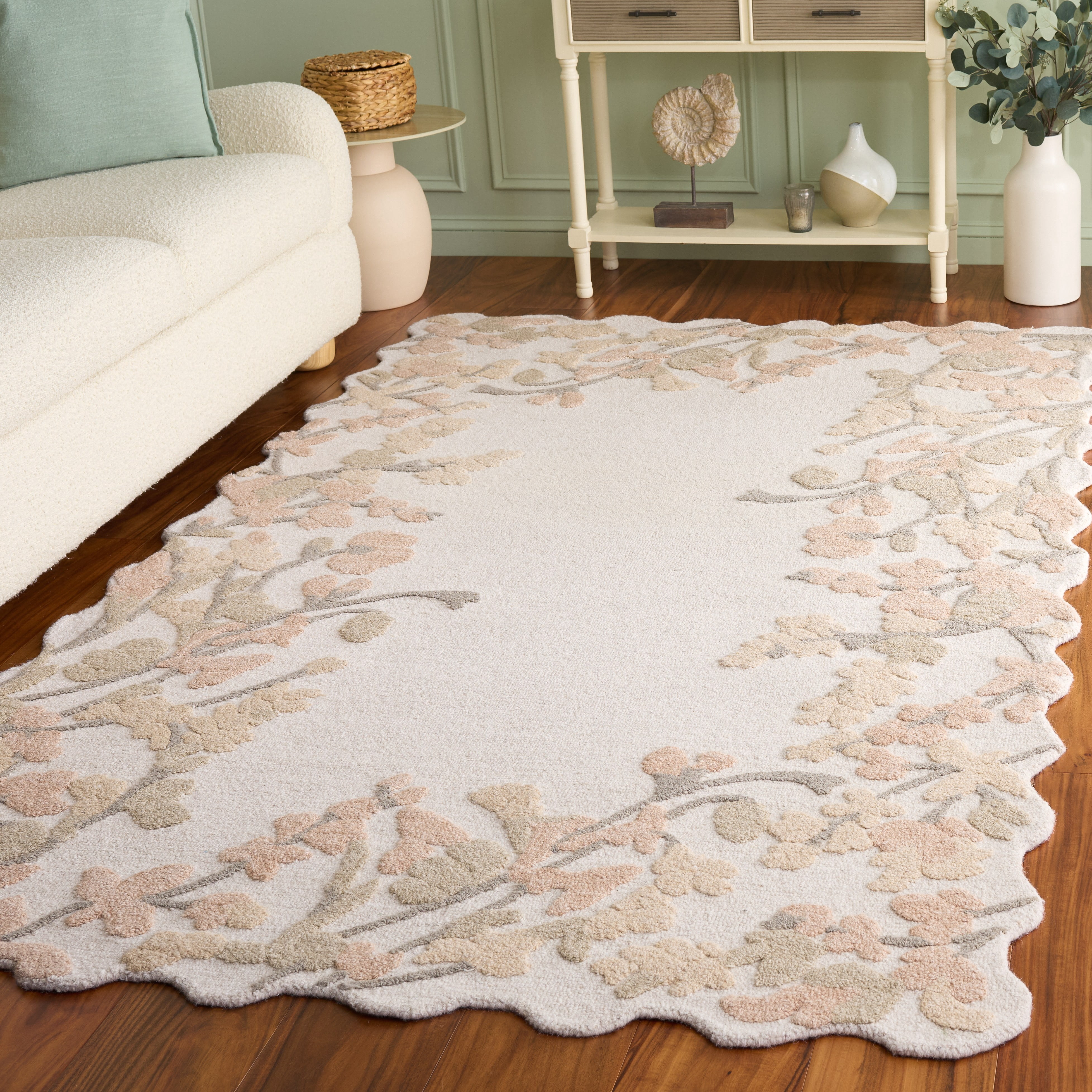 Safavieh Jardin Stacy Floral Area Rug, Beige/Rust, 8' x 10'