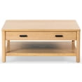thumbnail image 1 of Safavieh Jaylessa Solid Wood 1 Drawer Coffee Table in Natural, 1 of 14