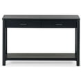 thumbnail image 1 of Safavieh Jaylessa Solid Wood 2 Drawer Console Table in Black, 1 of 12