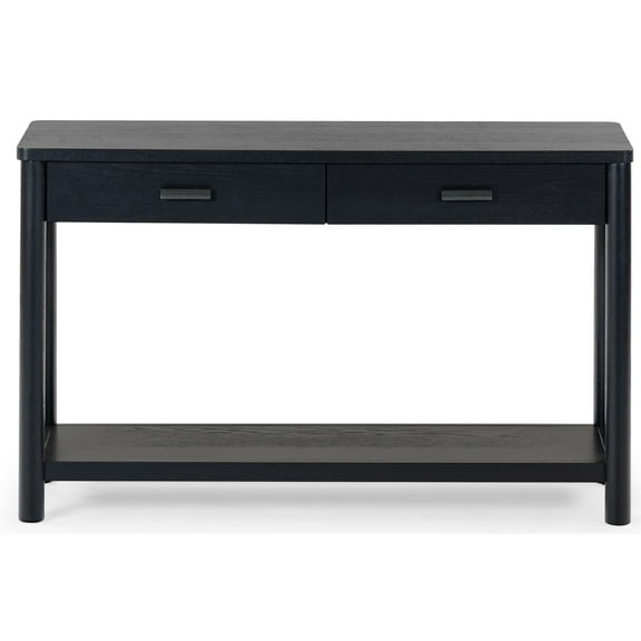 Safavieh Jaylessa Solid Wood 2 Drawer Console Table in Black