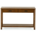 thumbnail image 1 of Safavieh Jaylessa Solid Wood 2 Drawer Console Table in Medium Oak, 1 of 12