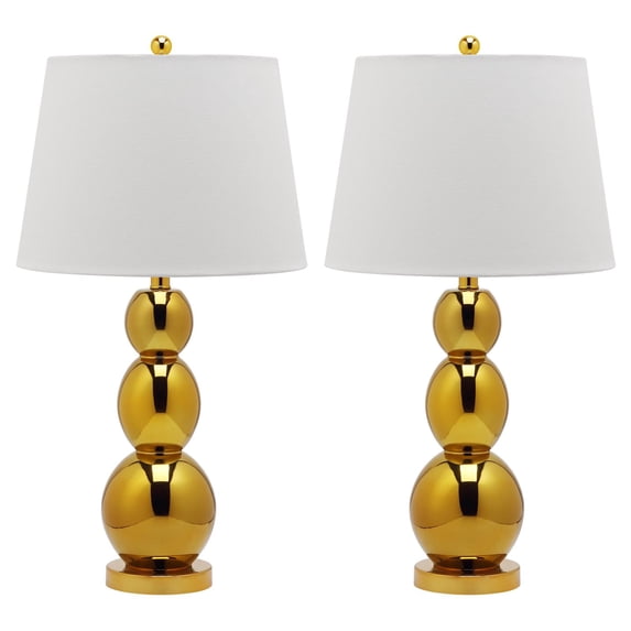 safavieh jayne three sphere 2-pc. glass table lamp set