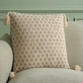 thumbnail image 1 of Safavieh Jemm 20" x 20" Tropical Cotton Decorative Pillows, Beige, 1 of 4