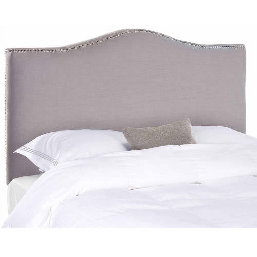 Safavieh Jeneve Retro Winged Upholstered Headboard, Queen, Arctic Grey