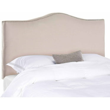 Safavieh Jeneve Retro Winged Upholstered Headboard, Queen, Taupe