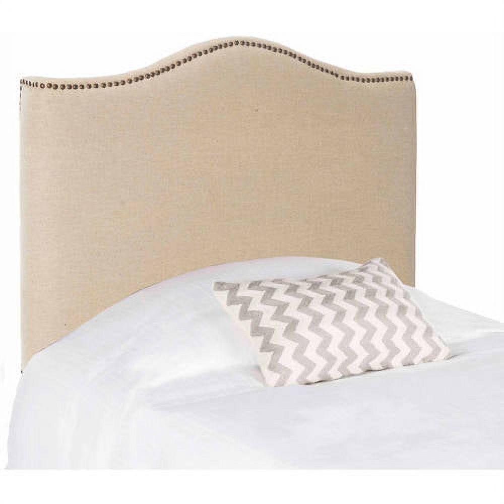 Safavieh Jeneve Retro Winged Upholstered Headboard, Twin, Hemp