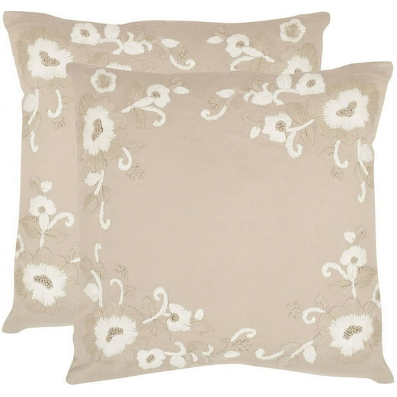 Safavieh Jenny Beige Pillow, Set Of 2