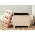 thumbnail image 1 of Safavieh Joanie Rustic Glam Tufted Storage Ottoman, 1 of 4