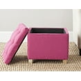 thumbnail image 1 of Safavieh Joanie Rustic Glam Tufted Storage Ottoman, 1 of 4