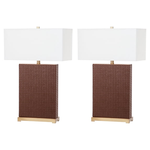 Safavieh Joyce Faux Table Lamp with CFL Bulb, Multiple Colors, Set of 2