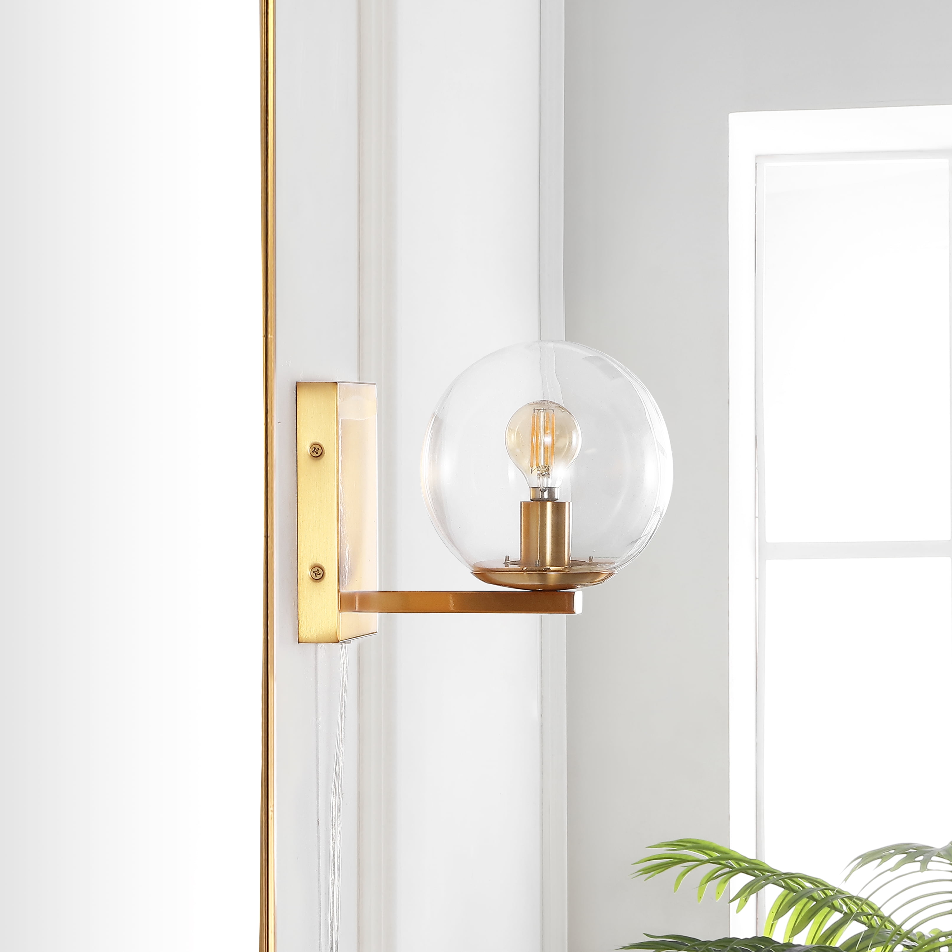 Safavieh Jurosa 8.38" Modern Iron Sconces, Gold (Set of 2)