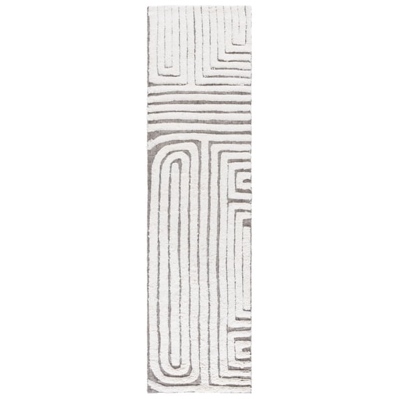 SAFAVIEH Kilim Genette Geometric Runner Rug, Beige/Ivory, 2'3" x 9'