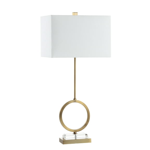Safavieh Kaden Round 31.5 in. H Lamp, Clear/Brass Gold, Set of 2