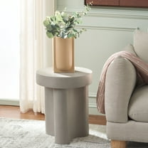 Safavieh Kadence Modern Magnesium Oxide Round End Table, Gray