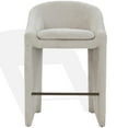 thumbnail image 1 of Safavieh Kagan Wood and Stainless Steel Barstool in Cream, 1 of 7
