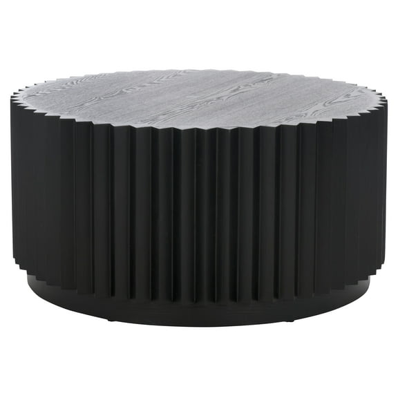 Safavieh Kanpun Glam Round Fir Coffee Table, Black