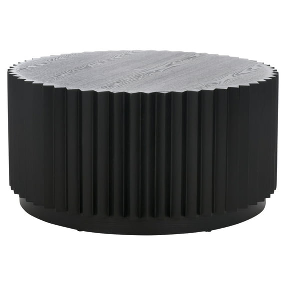 Safavieh Kanpun Glam Round Fir Coffee Table, Black