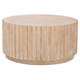 thumbnail image 1 of Safavieh Kanpun Glam Round Fir Coffee Table, Bleached White, 1 of 8