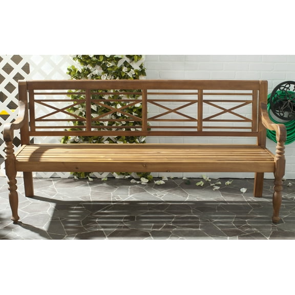 Safavieh Karoo Indoor/Outdoor Contemporary Acacia Bench