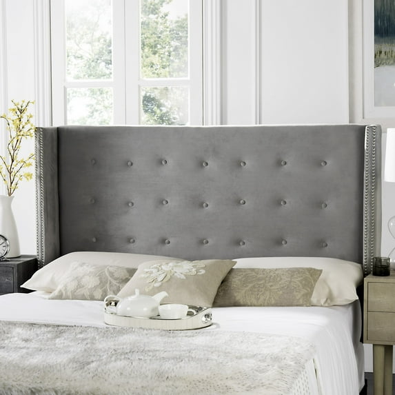 Safavieh Keegan Winged Tufted Headboard with Nail Heads