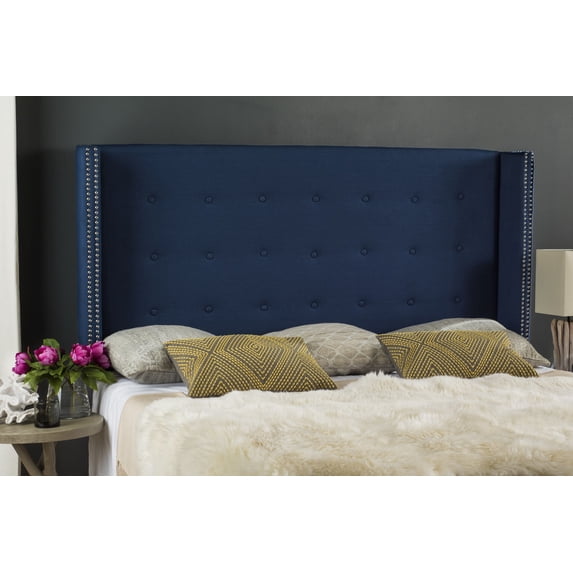 Safavieh Keegan Winged Tufted Headboard with Nail Heads