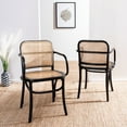 thumbnail image 1 of Safavieh Keiko Cane Dining Chair, Black/Natural, 1 of 13