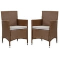 thumbnail image 1 of Safavieh Kendrick Outdoor Patio Wicker Chair, Set of 2 - Almond/Sand, 1 of 7