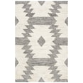 thumbnail image 1 of SAFAVIEH Kenya Winston Abstract Area Rug, Black/Ivory, 6' x 9', 1 of 9