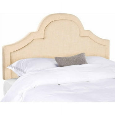 Safavieh Kerstin Modern Glam Arched Upholstered Headboard, Full, Hemp