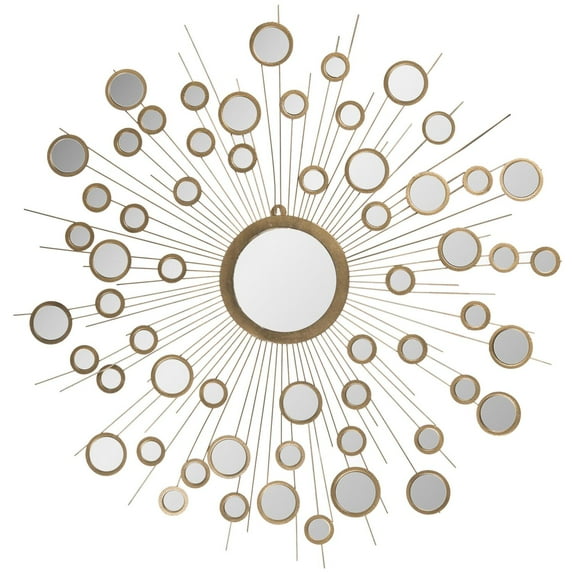 Safavieh Kiania Antique Gold Sunburst 41-inch Decorative Mirror - 41" x 41" x 0.8"