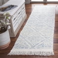 thumbnail image 1 of Safavieh Kilim Maegan Diamond Wool Runner Rug, Blue/Ivory, 2'3" x 8', 1 of 8