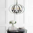 thumbnail image 1 of Safavieh Killian 4-Light Solid Circles and Ovals Pendant, Dark Grey, 1 of 5
