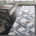 thumbnail image 1 of Safavieh Kingston Vivian Geometric Runner Rug, Blue/Ivory, 2'2" x 8', 1 of 6