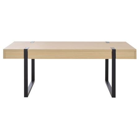 Safavieh Klausner Mid-Century Melamine Coffee Table, Sand/Black