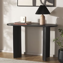 Safavieh Koka Mid-Century Ribbed Wood Console Table, Black